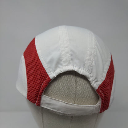 Atomic Man Duathlon Strapback Hat White OSFA Racetrackers Run-Dri