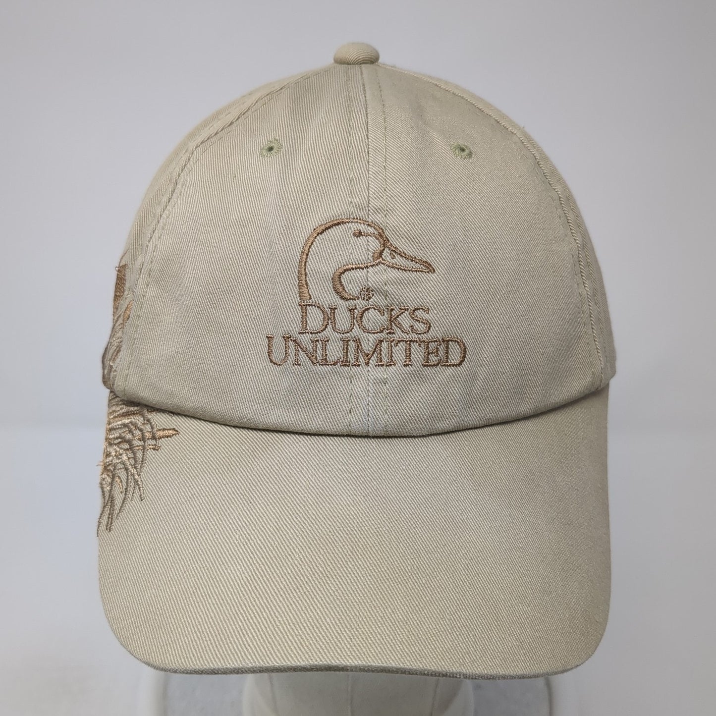 Ducks Unlimited Warrenton Baseball Cap Brown One Size Adjustable Embroidered