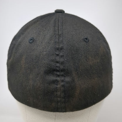 So-Cal Speed Shop Baseball Cap Black M Flexfit Fitted Patched Sun Faded Hat