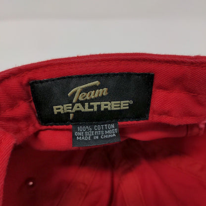 Team Realtree Slideback Hat Red OSFM Adjustable Embroidered 6 Panel