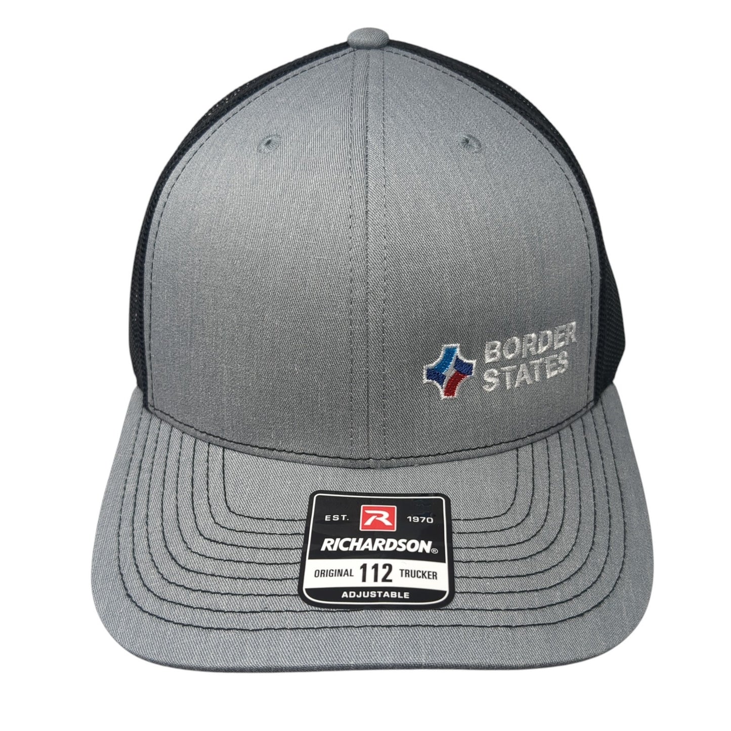 Border States Snapback Trucker Hat Gray One Size Mesh Back Embroidered