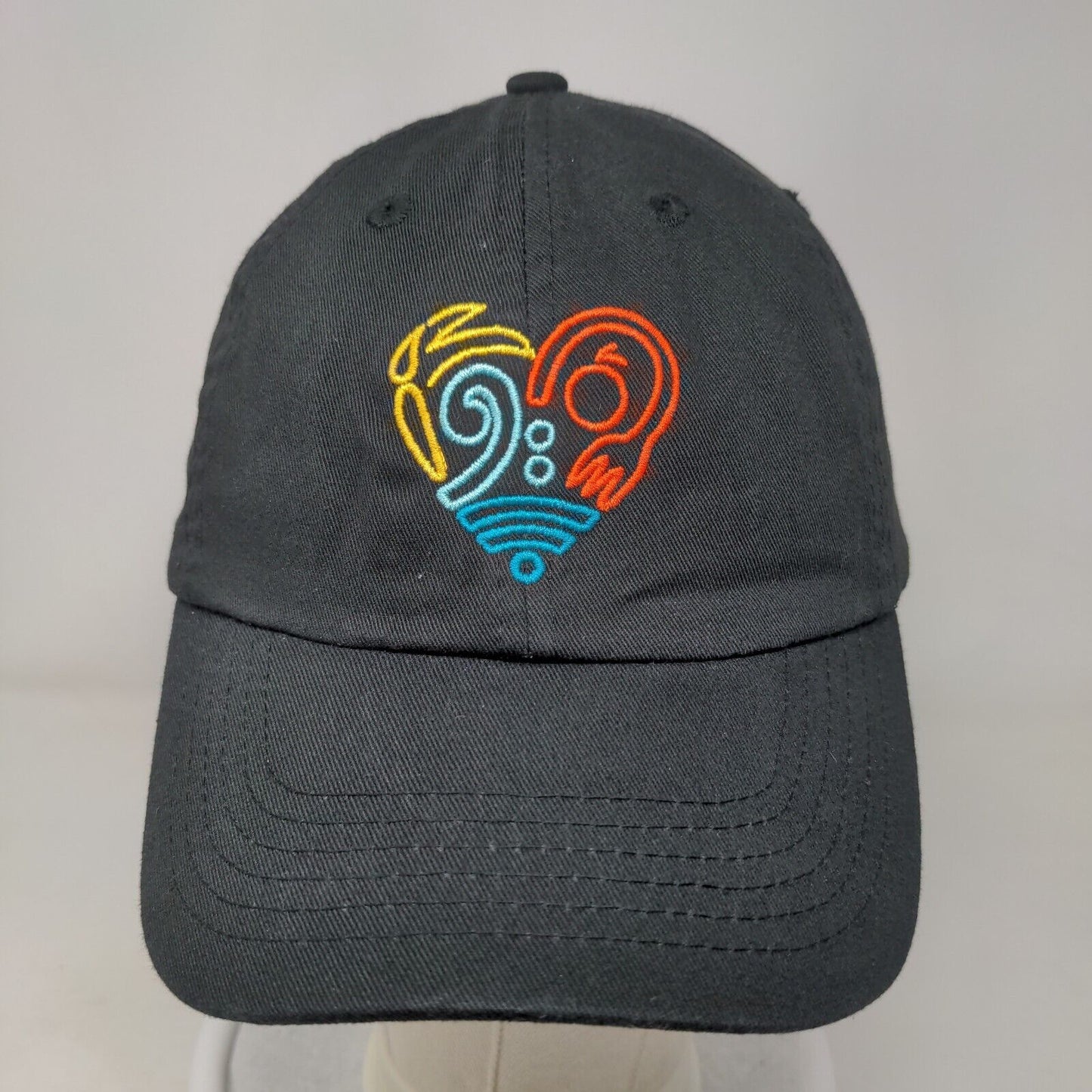City District Slideback Hat Black One Size Adjustable Embroidered