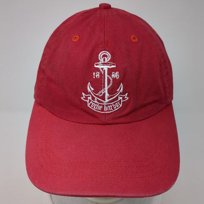 Roche Harbor Slideback Hat Red One Size San Juan Island Gear For Sports