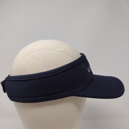 United Strapback Sun Visor Cap Blue OSFA Adjustable Embroidered Lightweight