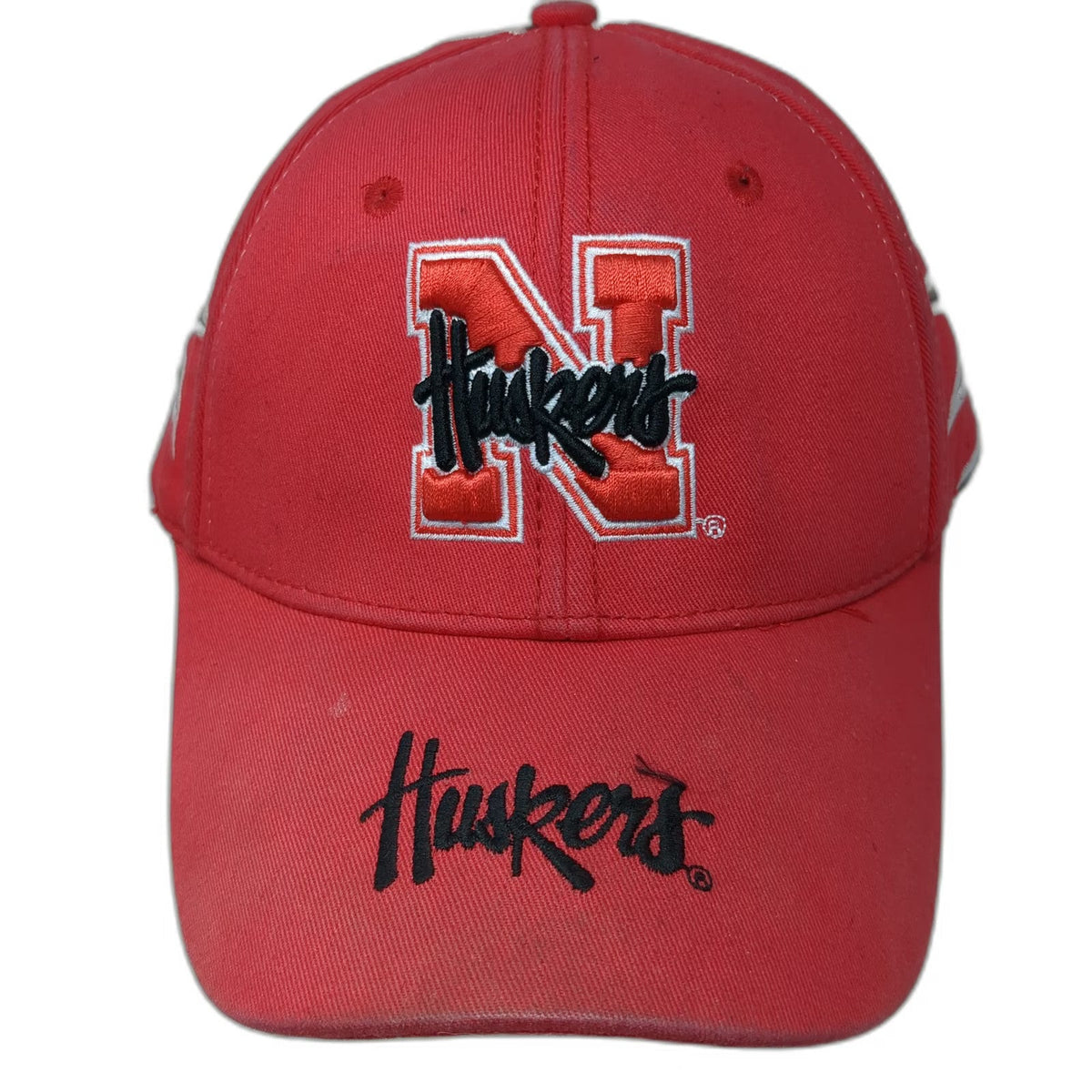 Capsmith Nebraska Huskers Baseball Cap Red One Size Strapback Hat Claw Script