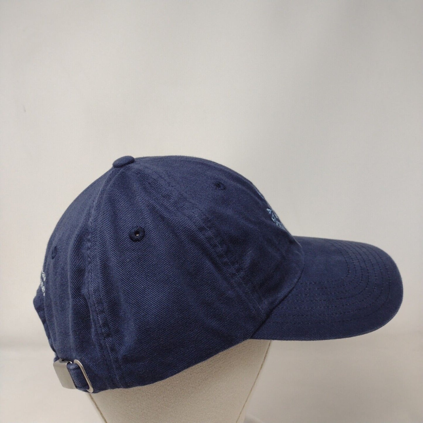 MTI Adventurewear Slideback Hat Blue One Size Adjustable Embroidered