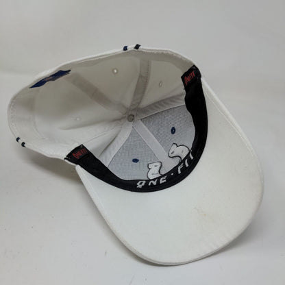 Reebok NFL Fitted Hat White Blue Size OSFA Embroidered Indianapolis Colts Logo