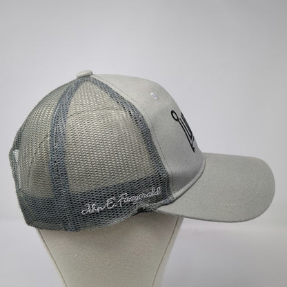 Larceny Bourbon Gray One Size Trucker Hat John E Fitzgerald Mesh Snapback Logo