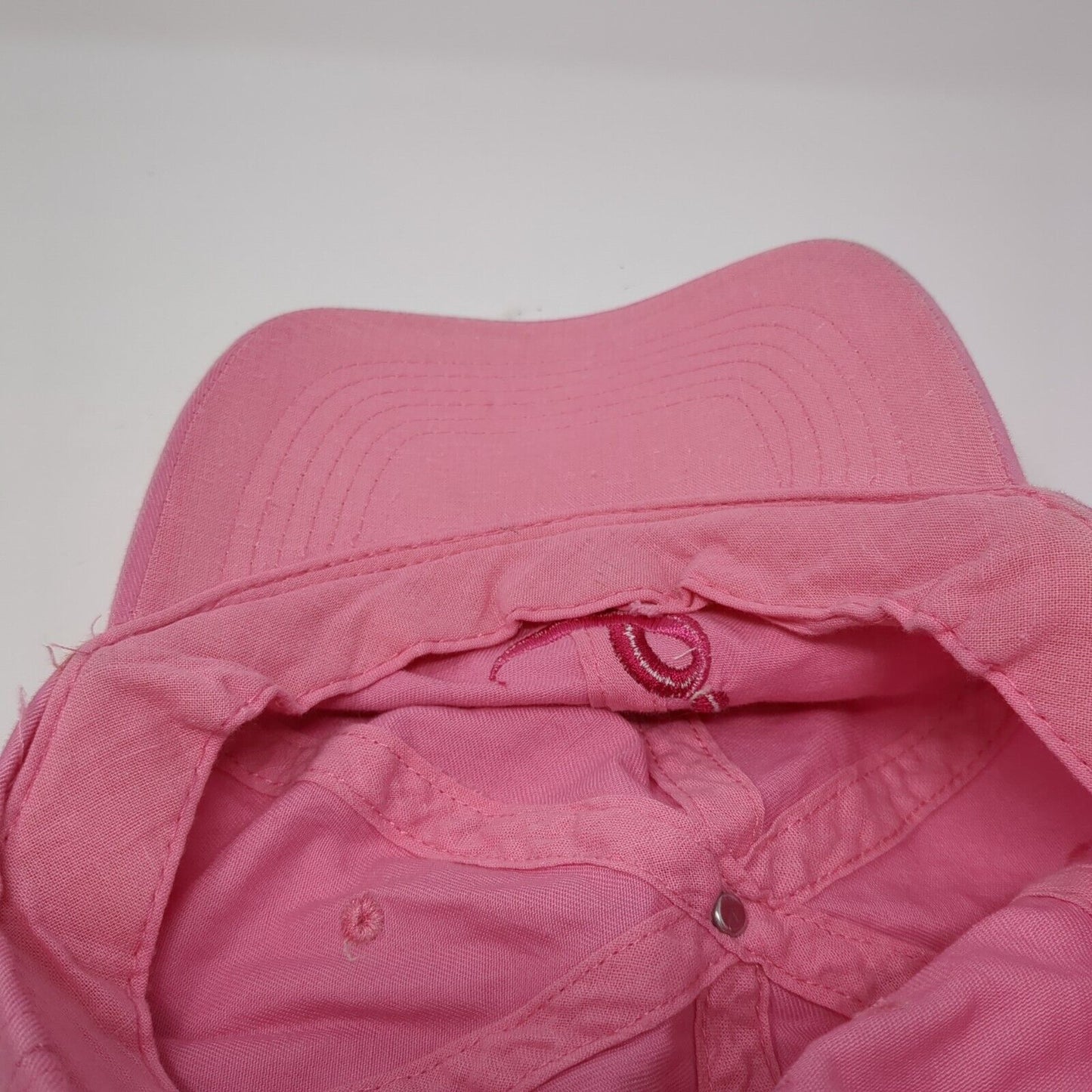 NAPA All Out For The Cure Strapback Hat Pink One Size Adjustable Embroidered