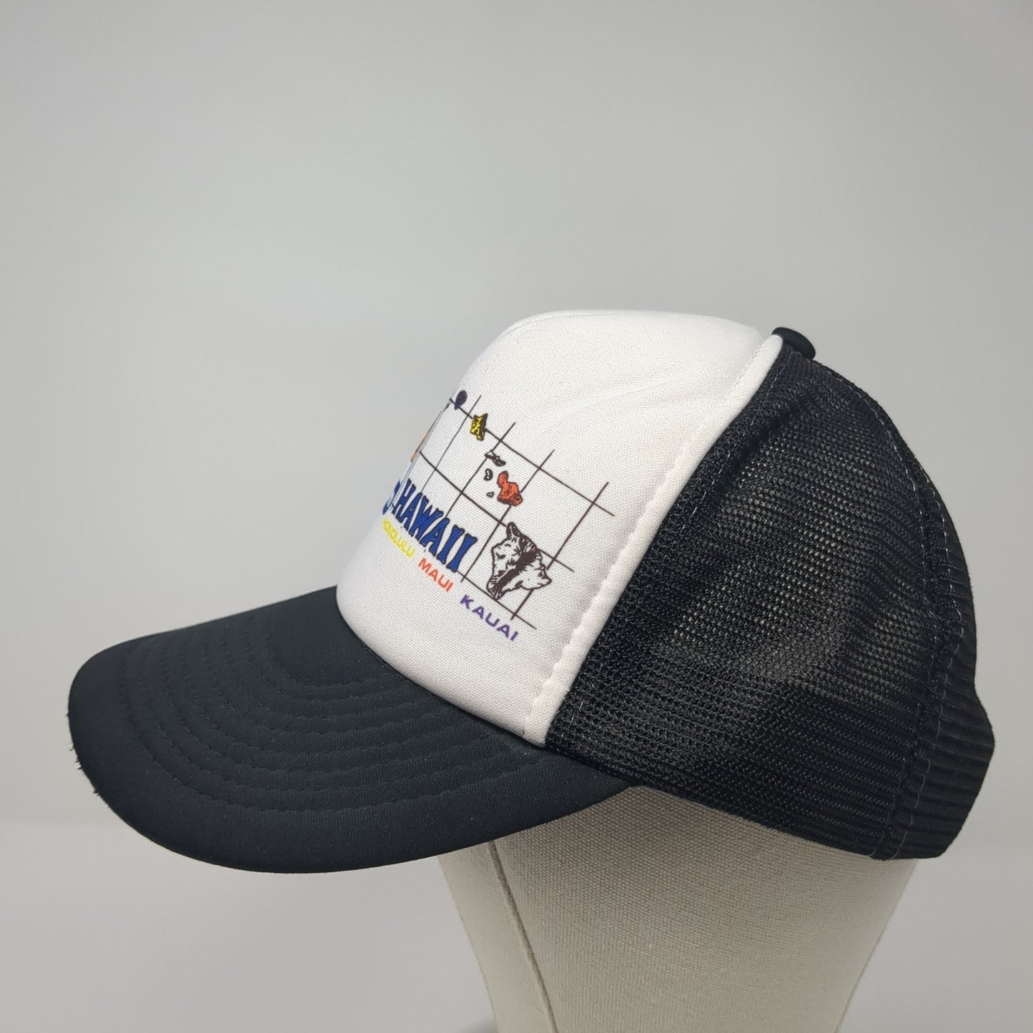Hawaiian Bitumus Dillingham Trucker Hat Black One Size Mesh Back Sportscap