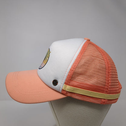 Tropical Palm Tree Snapback Trucker Hat Multicolor One Size Mesh Back ROXY