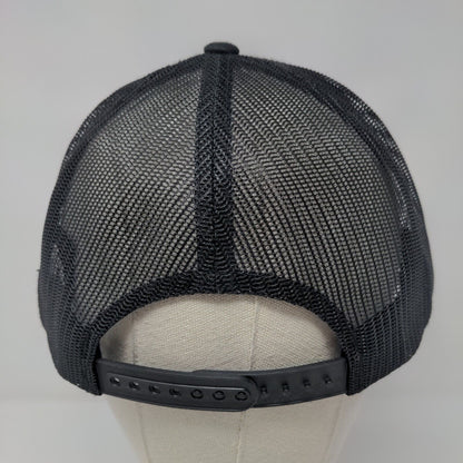 ROAR Snapback Trucker Hat Black OSFA Adjustable Embroidered Mesh Back Sport-Tek
