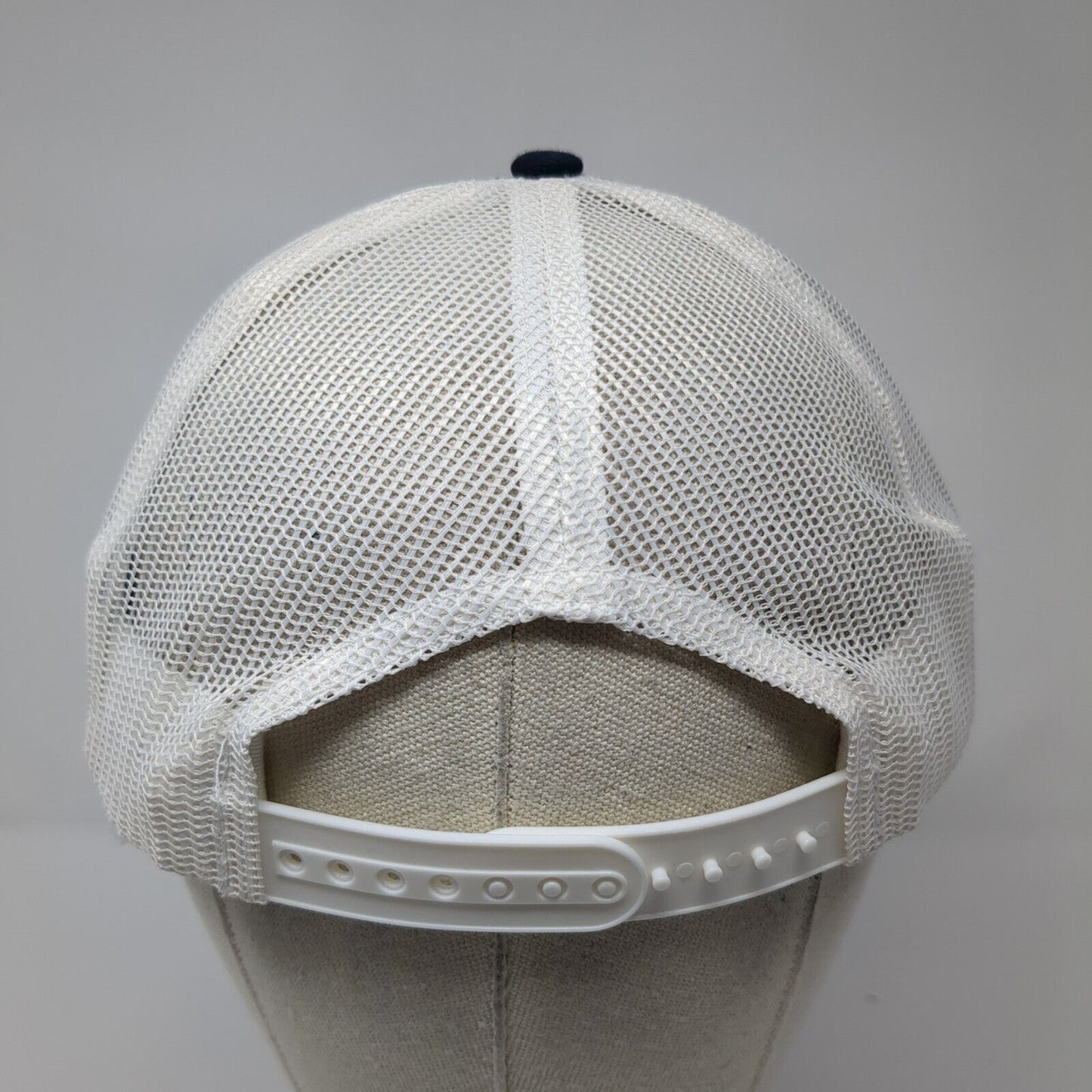 RJS Invitational Snapback Trucker Hat Blue OS Adjustable Mesh Port Authority