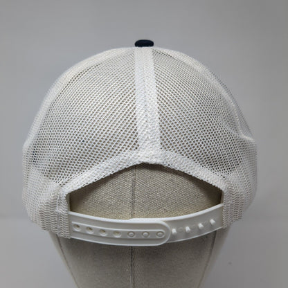 RJS Invitational Snapback Trucker Hat Blue OS Adjustable Mesh Port Authority