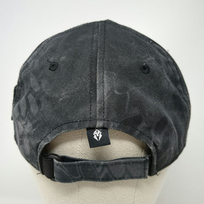 Outdoor Cap Baseball Cap Gray One Size Camp Riverwind Cle Elum WA Camo Flag Hat
