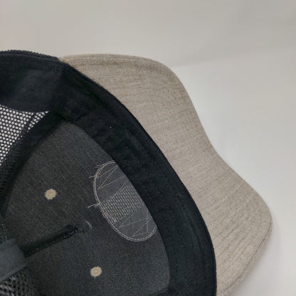 PNW Seaside Oregon Snapback Trucker Hat Tan One Size Mesh Back Legacy