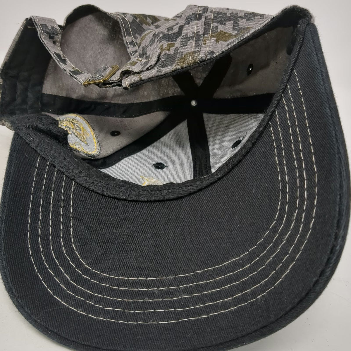 U.S. Navy 250th Anniversary Baseball Cap Black One Size Digital Camo Hat