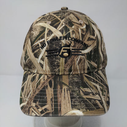 HD Fowler Company Slideback Hat Camo One Size Adjustable Embroidered