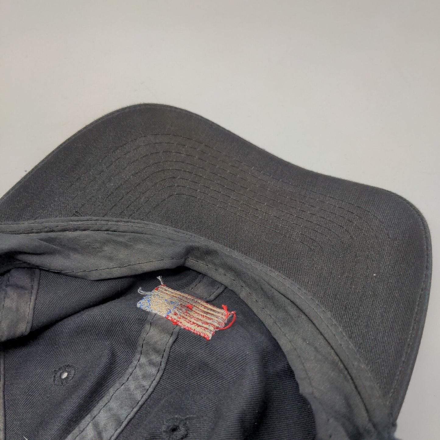 American Flag Slideback Hat Black OSFM Embroidered Adjustable Otto