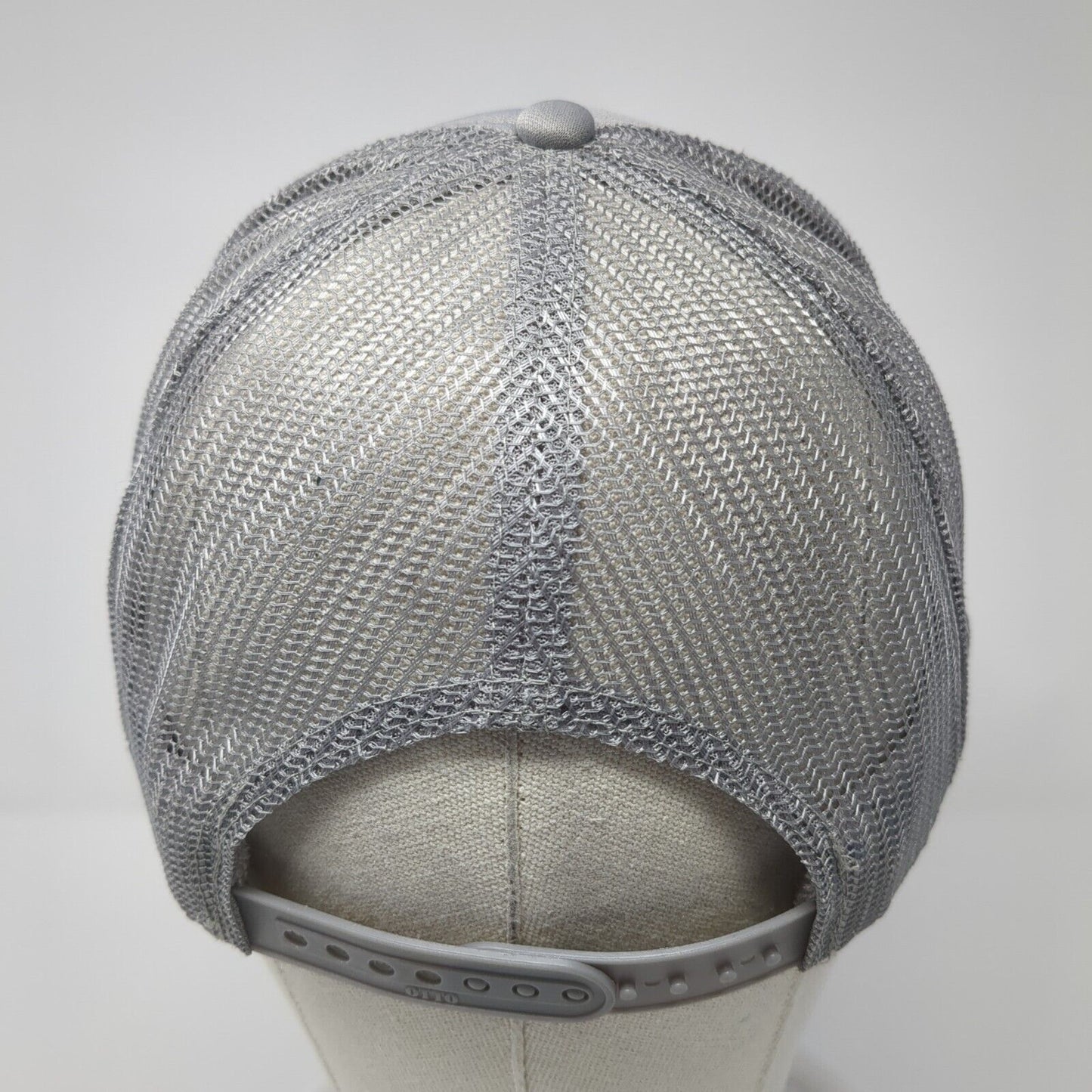 Let Us Worship Snapback Trucker Hat Gray OS Adjustable Mesh Back 6 Panel Otto