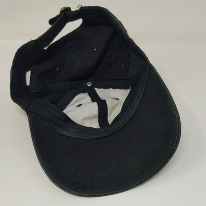 Unbranded Slideback Hat Black OSFM Adjustable Blank 6 Panel Solid