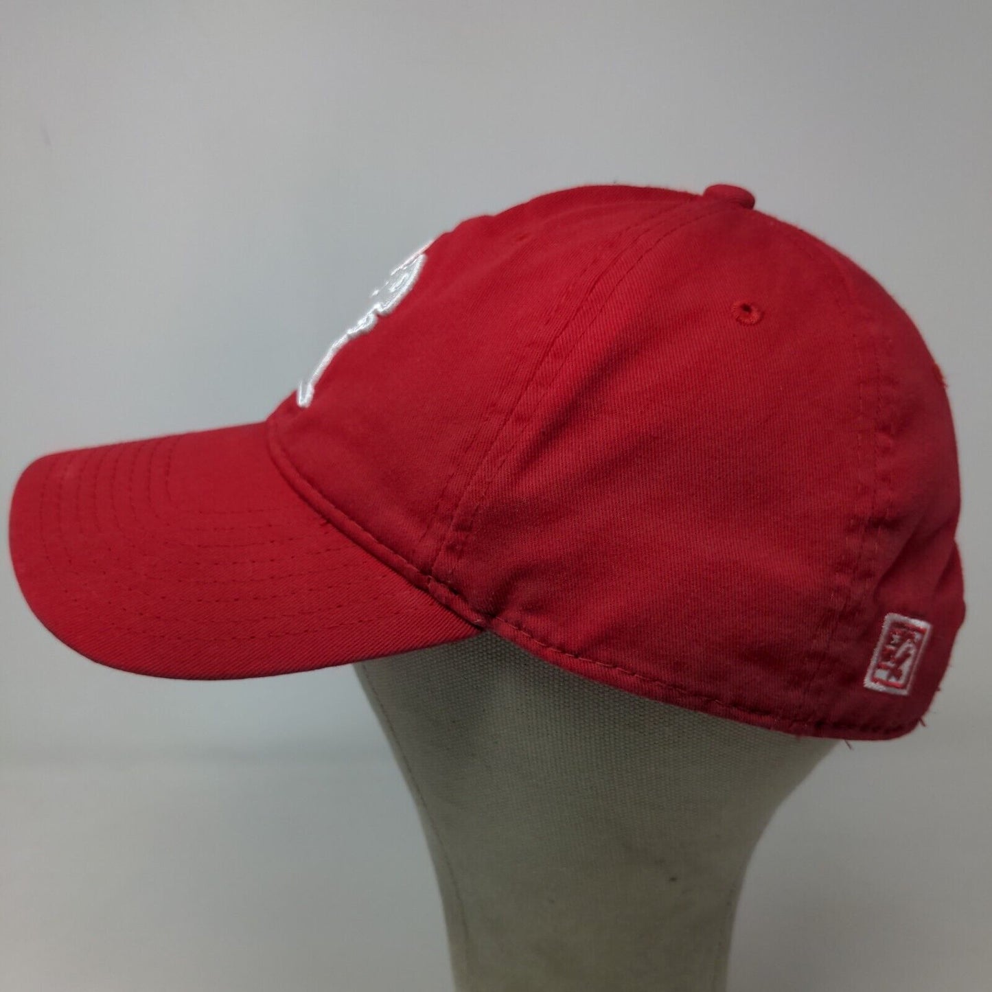 The Game Men's Slideback Hat Red Size OSFM Embroidered BG Squirrel Logo