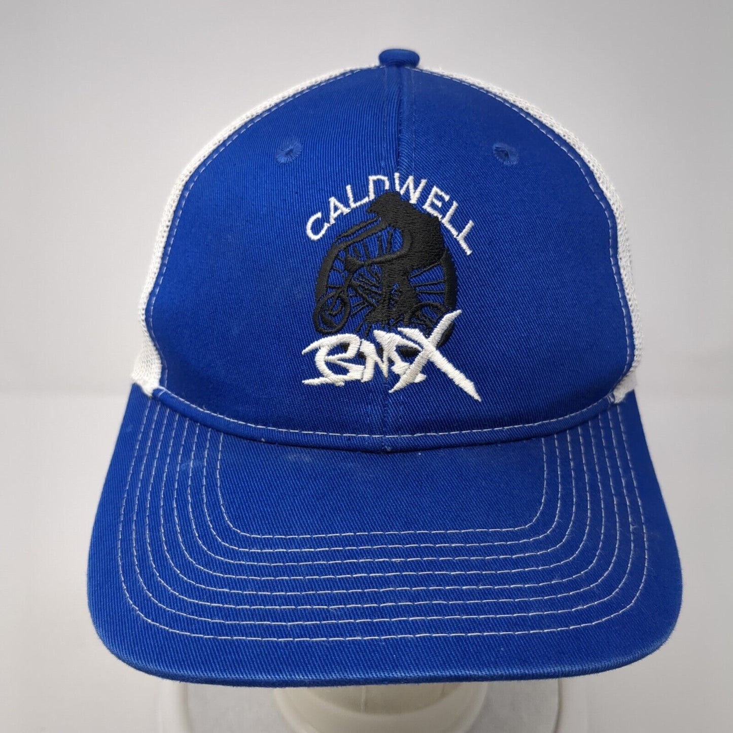 Caldwell BMX Snapback Mesh Back Trucker Hat Blue One Size Mesh Back