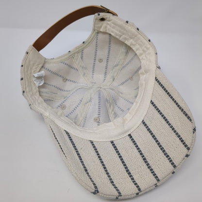 Unbranded Slideback Hat Multi One Size Striped Adjustable Leather Strap
