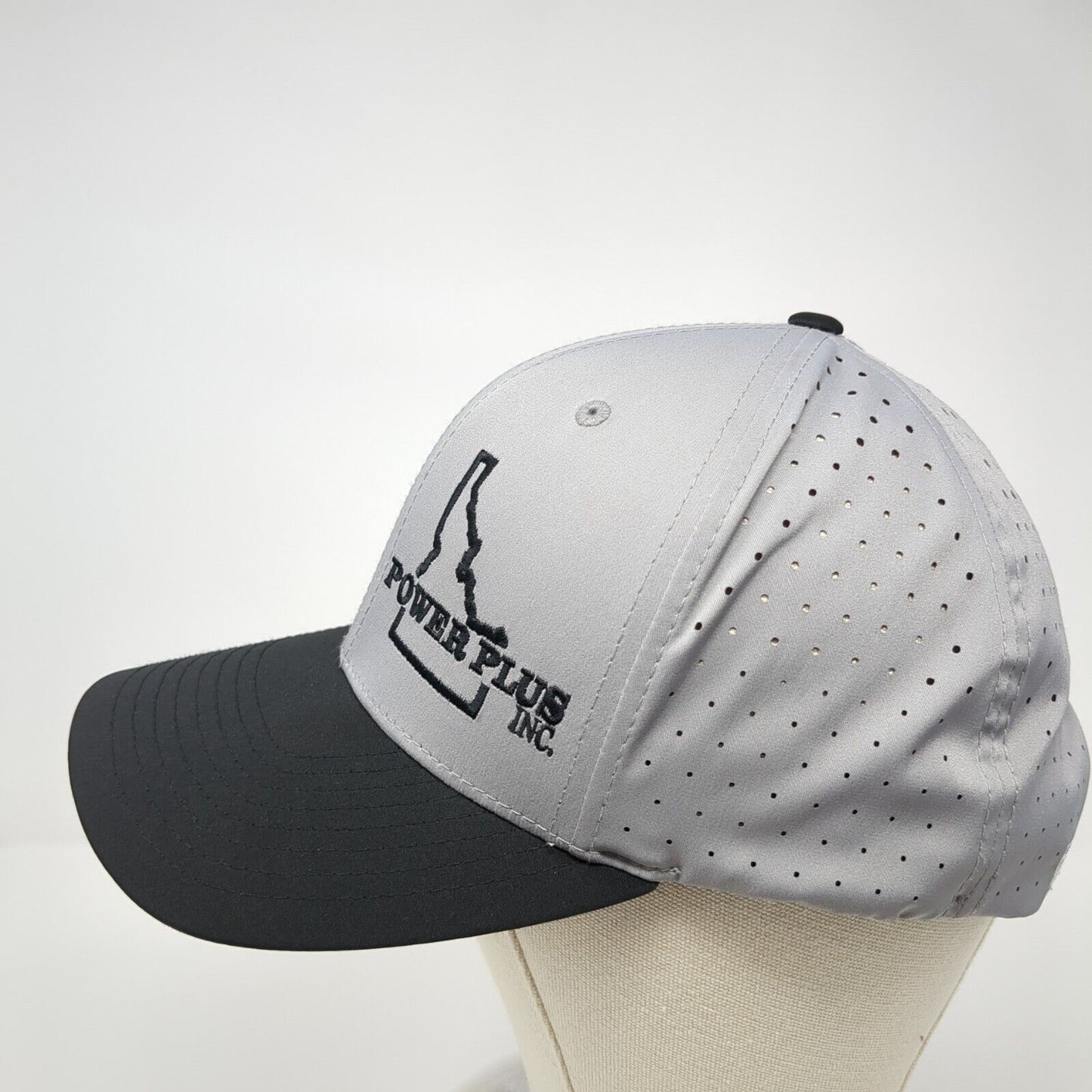 Power Plus Inc Idaho Snapback Hat Gray M/L Flexfit Breathable Richardson