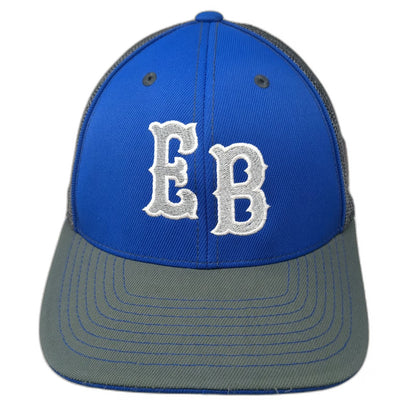 Pacific Headwear Baseball Cap Blue Gray 7 3/8 EB Cal Ripken Mesh Stretch Hat
