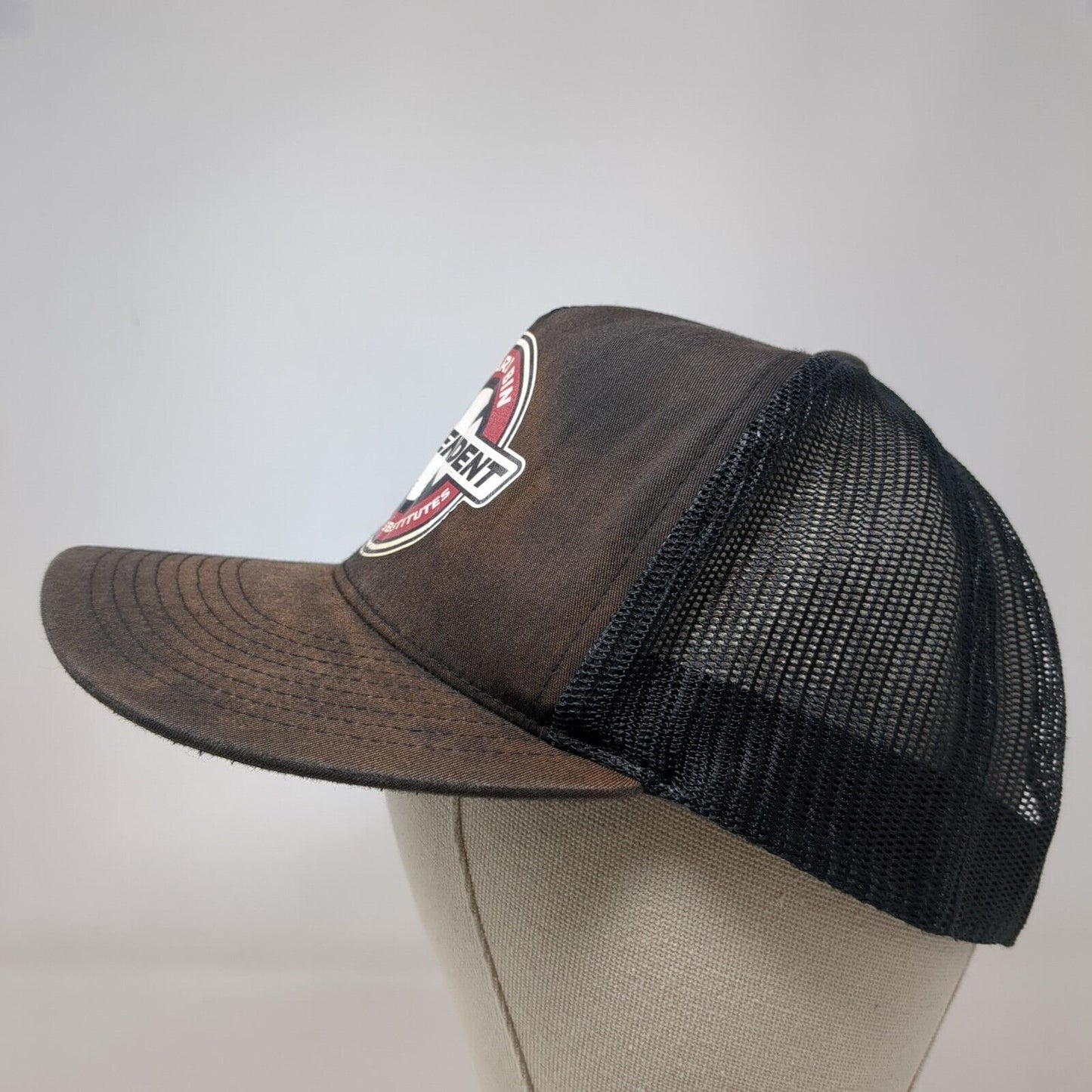 Independent Board Bin Snapback Trucker Hat Black OSFA Mesh Back Yupoong