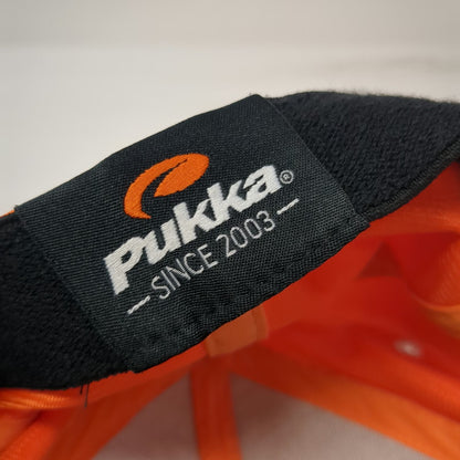 Pukka Falcon Crest Golf Club Baseball Cap Orange White Black M Stretch Fit Hat