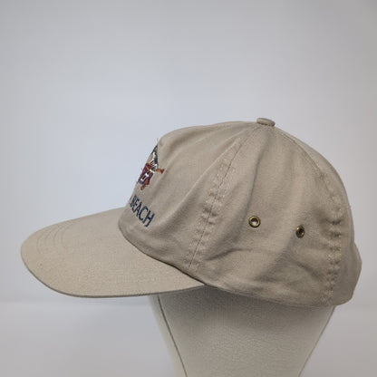 Laguna Beach Slideback Hat Brown One Size Adjustable Solid Camp David