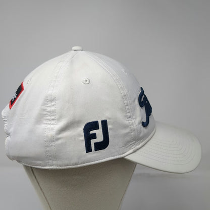 Titleist Baseball Cap White OSFM Pro V1 FootJoy Golf Performance Adjustable Hat