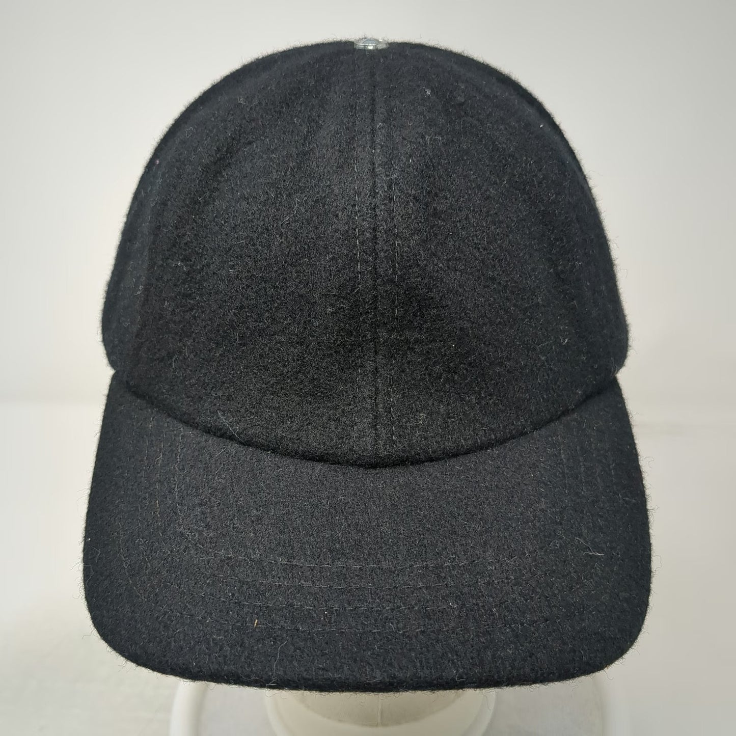 VV Baseball Cap Black OS Made USA Wool Blend Adjustable Slideback Hat Blank