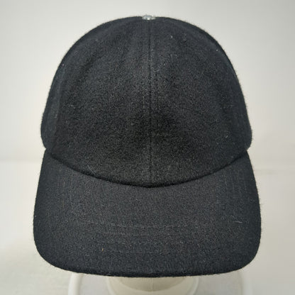 VV Baseball Cap Black OS Made USA Wool Blend Adjustable Slideback Hat Blank