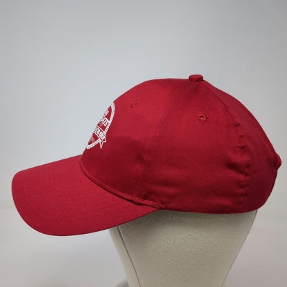 Port & Company Red Baseball Cap One Size Holgate Round-Up Hagerman ID Hat 2017