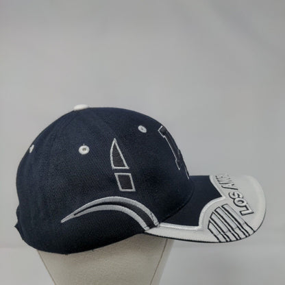 LA Los Angeles Strapback Hat Blue One Size Adjustable Embroidered La Vina Co
