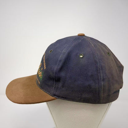 Cabela's World's Foremost Outfitters Blue Baseball Cap Hat OS Vintage Slideback