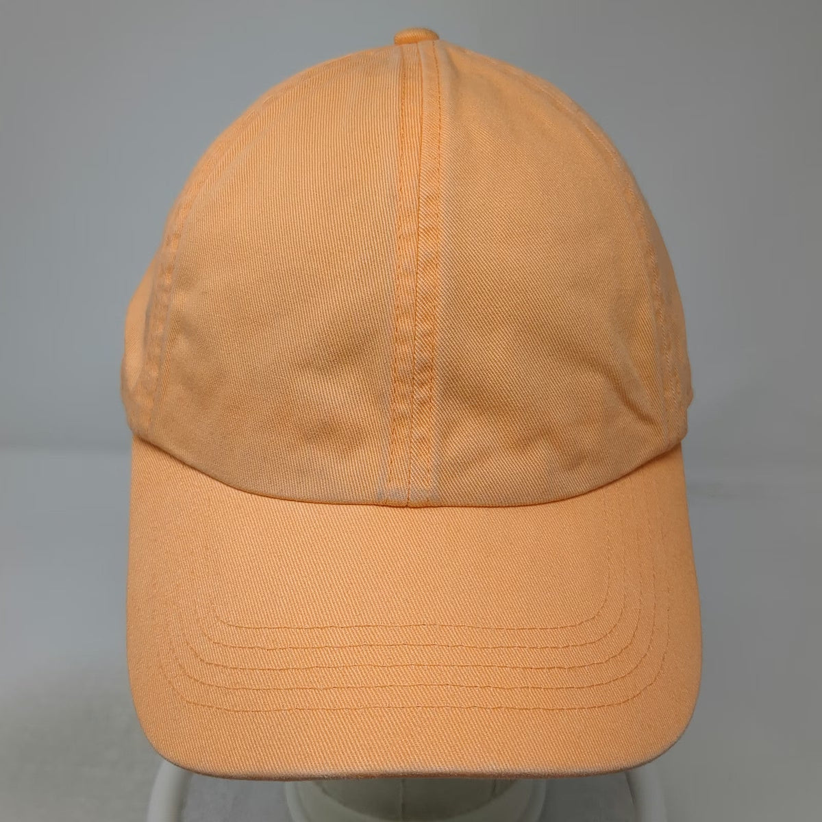 Gap Baseball Cap Orange One Size Adjustable Slideback Cotton Hat Solid Blank