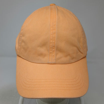 Gap Baseball Cap Orange One Size Adjustable Slideback Cotton Hat Solid Blank