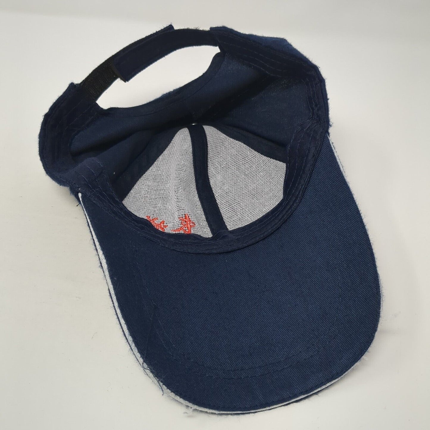 Great Wall China Strapback Baseball Cap Blue One Size Adjustable Embroidered