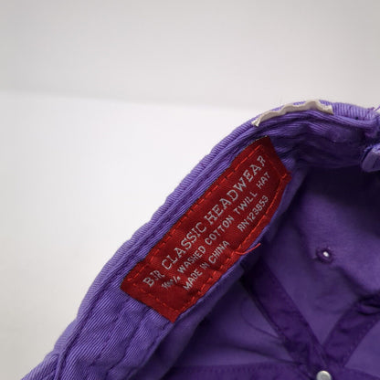 Alabama Strapback Hat Purple One Size Adjustable Embroidered 6 Panel