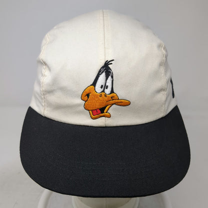 Accessory Network White 5 Panel Cap OS Daffy Looney Tunes Elastic Back Hat