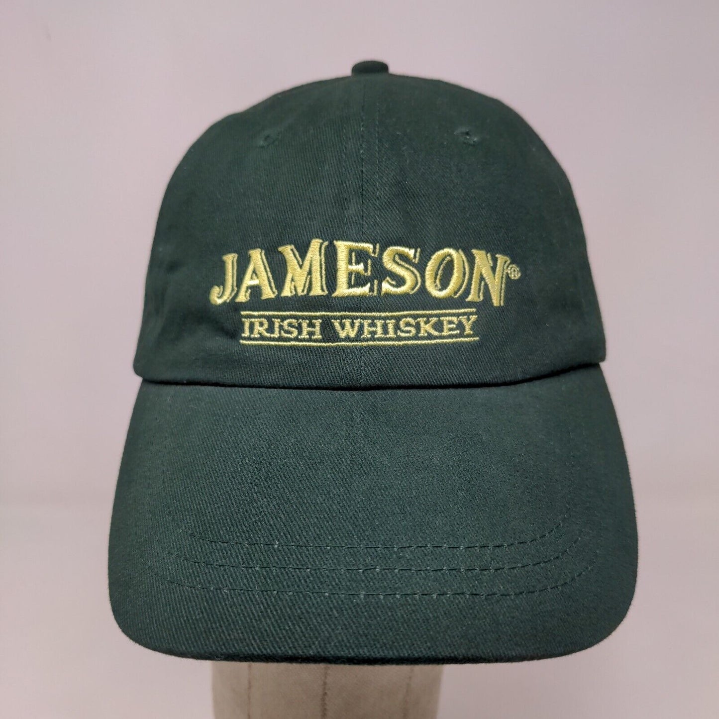 Jameson Irish Whiskey Men's Slideback Hat Green Embroidered Logo 100% Cotton