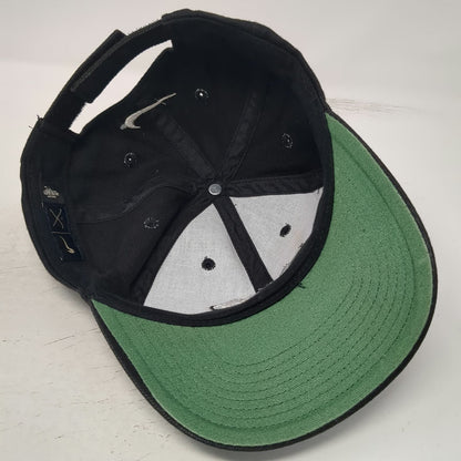 Nike Baseball Cap Black One Size Golf 1 Tour Strapback Green Underbrim Hat