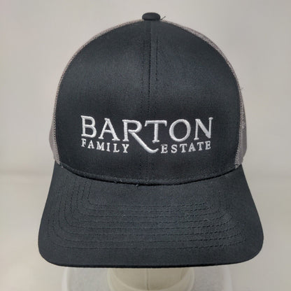 Barton Family Estate Snapback Trucker Hat Black OS Mesh Back Pacific Headwear