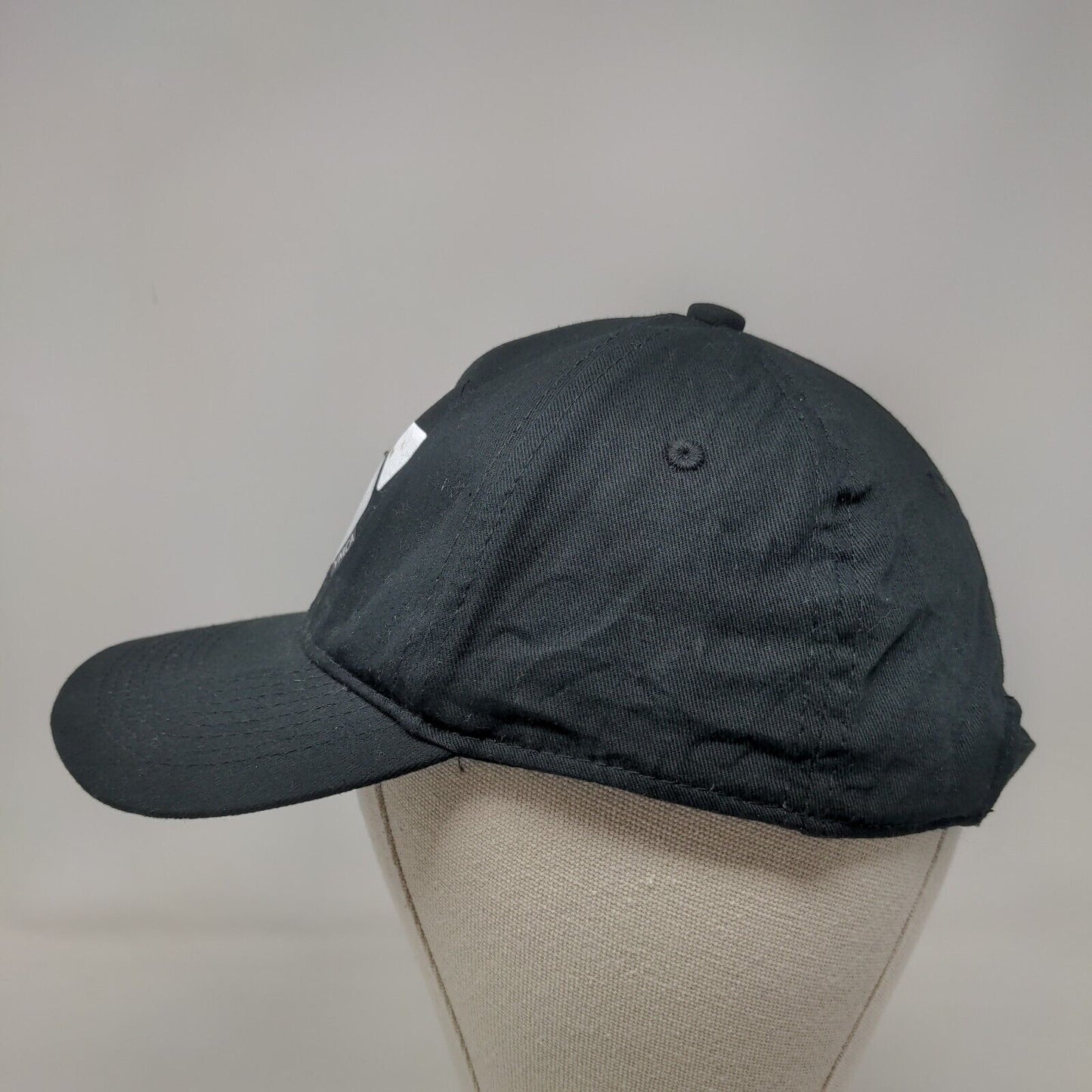 The YMCA Youth Strapback Hat Black Adjustable 6 Panel Outdoor Cap