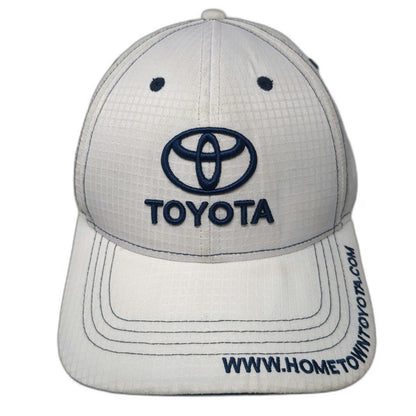 Toyota Hometown White Baseball Cap One Size Strapback Logo Dealer Hat
