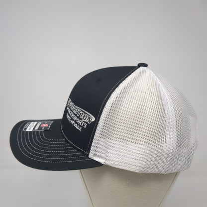 Evolution Powersports Elko Nevada Trucker Hat Black OS Adjustable Richardson